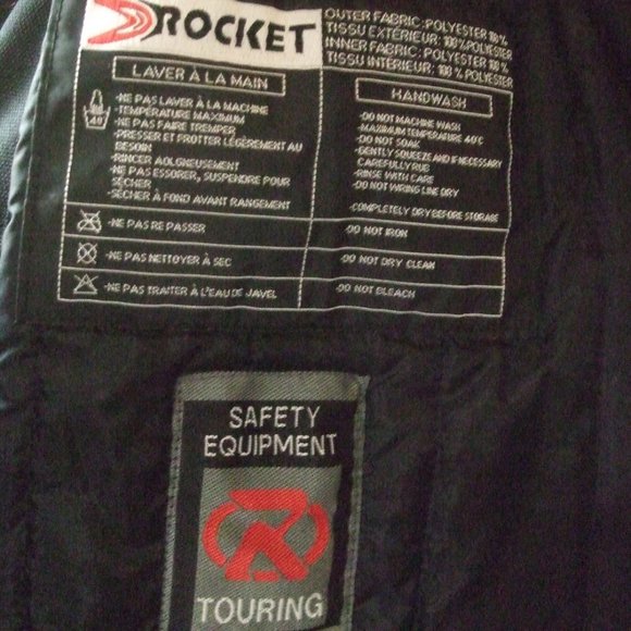 Joe Rockett Men's XL Used 100% Polyester Thermal Zip Out Liner Motorcycle Jacket - Picture 9 of 11